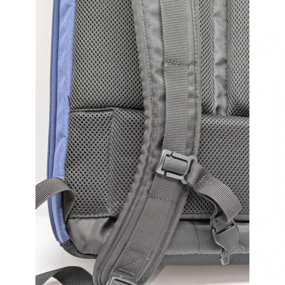 eBags Professional Slim Laptop Backpack Blue Travel Business Carry On 16x14x5.5